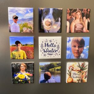 2. Komplekts- personalizèts cietais foto magnēts Komplekts personalizēts cietais foto magnēts